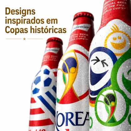 Kit Budweiser Celebration 6 unidades 330ml garrafas alumínio Edição Limitada