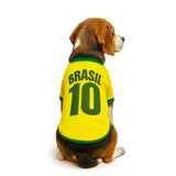 Camisa pet Brasil- torcedor de quatro patas