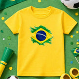 Camisa infantil bandeira Brasil