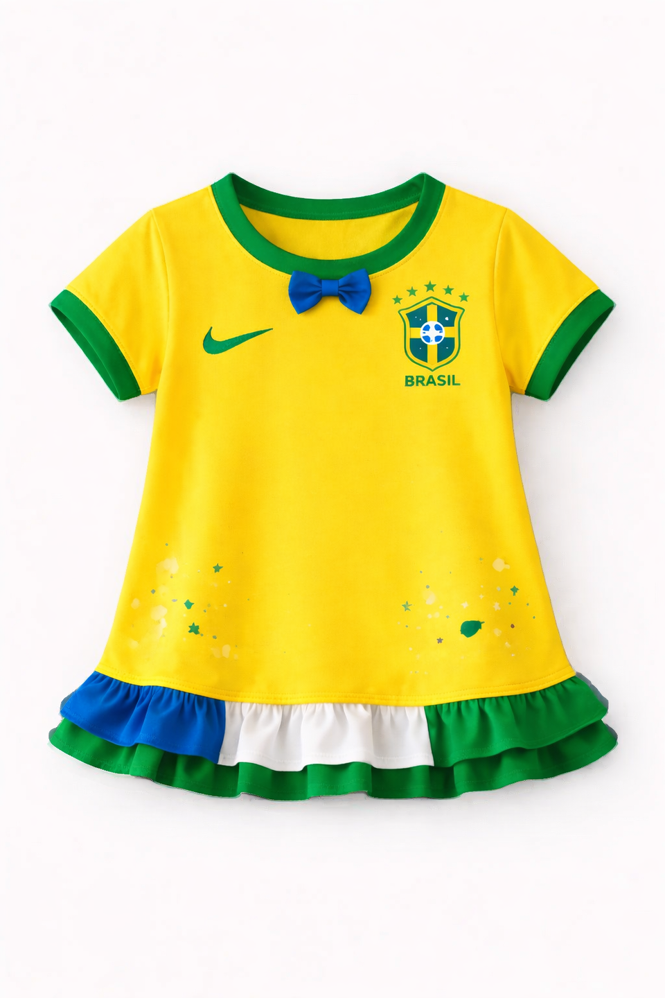 Vestido infantil Brasileirinha