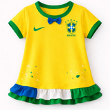 Vestido infantil Brasileirinha