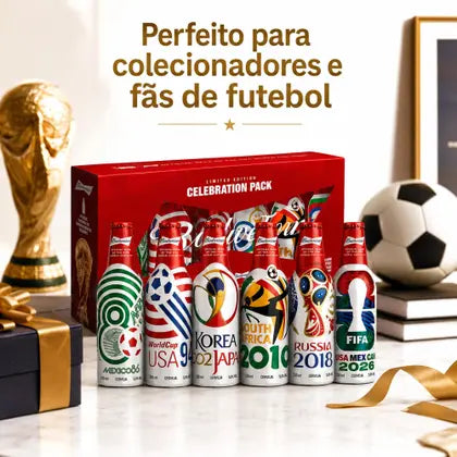 Kit Budweiser Celebration 6 unidades 330ml garrafas alumínio Edição Limitada