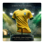 Camisa Torcedor Brasil 2026 Masculina