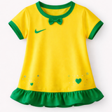 Vestido Infantil Brasil – Mini Torcedora