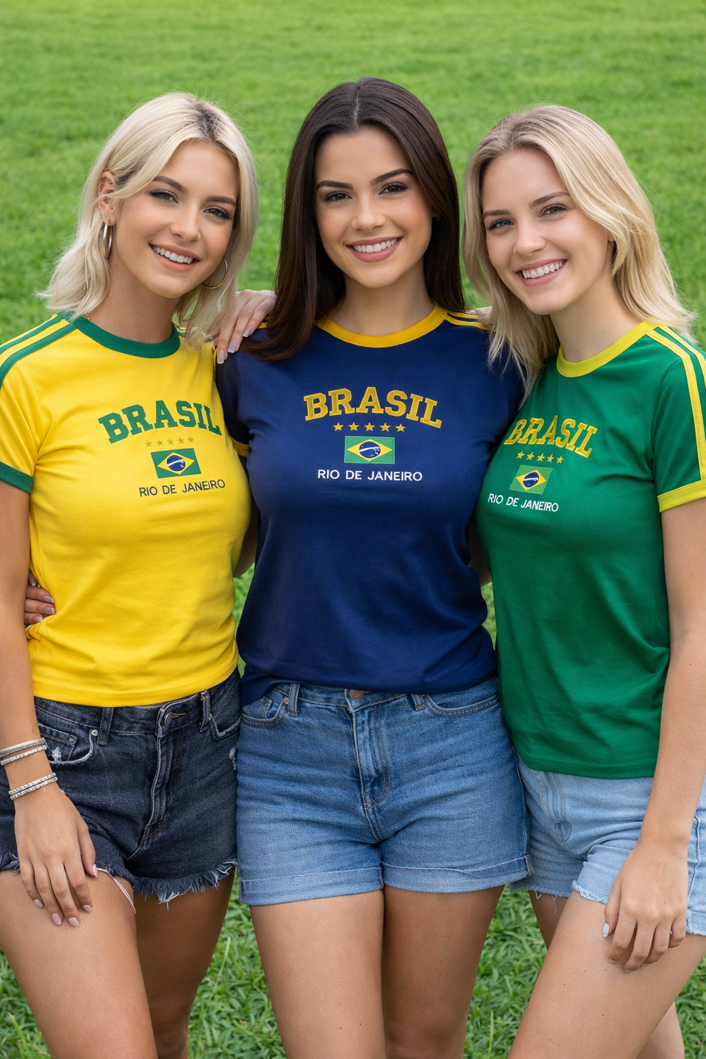 Kit 3 croppeds Brasil Rio de Janeiro (Promoção)