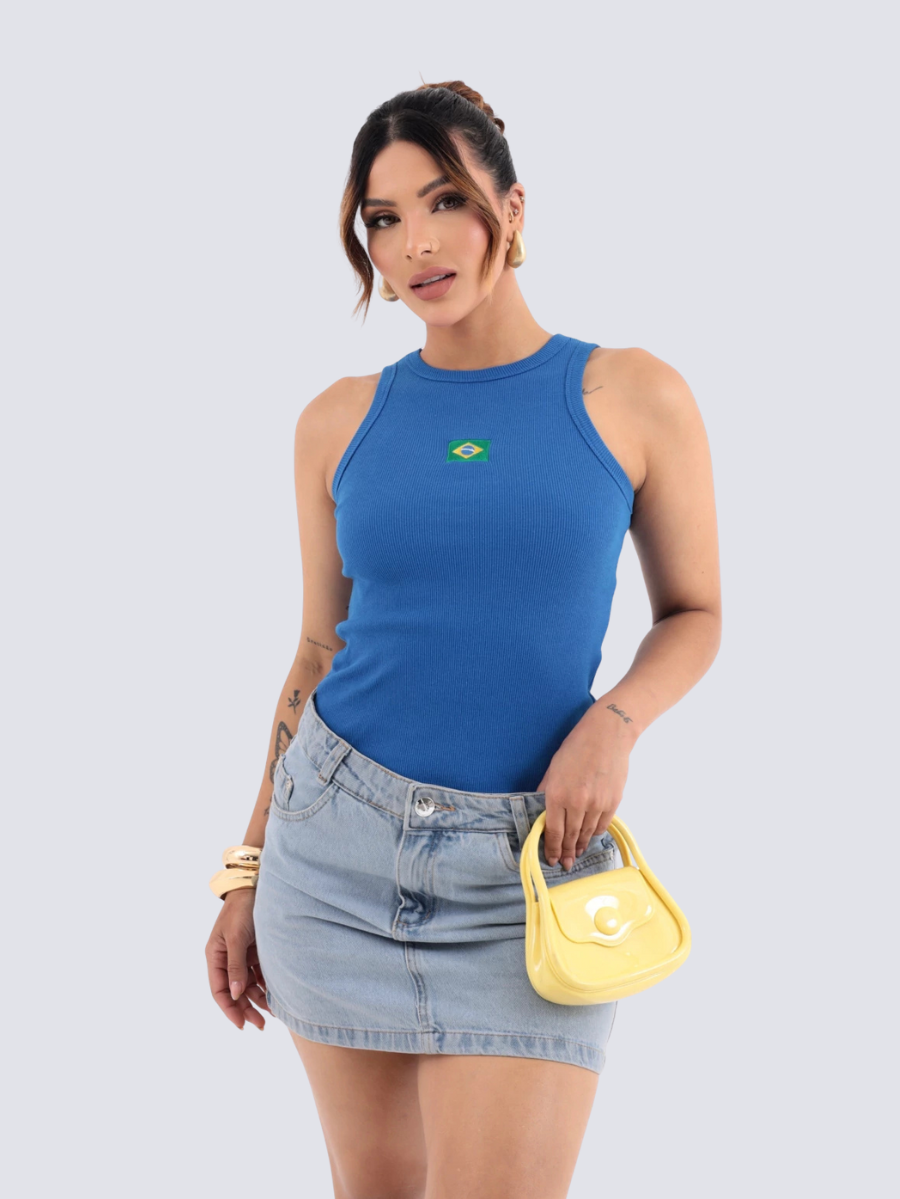 Regata Brasil azul
