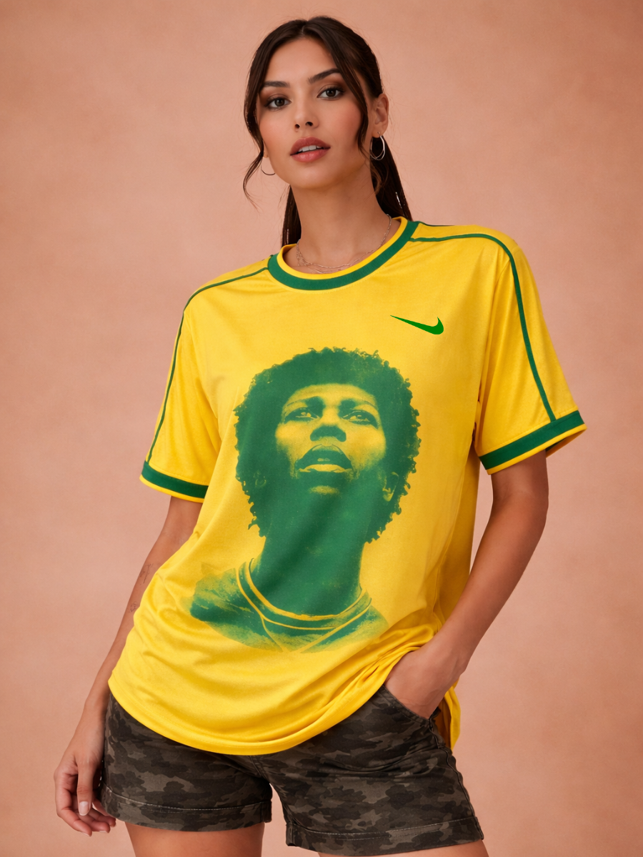 Camisa Oversized Brasil Djavan Unissex - Edição limitada