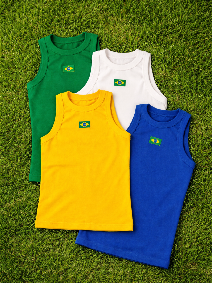 Kit 4 regatas Brasil (Promoção)