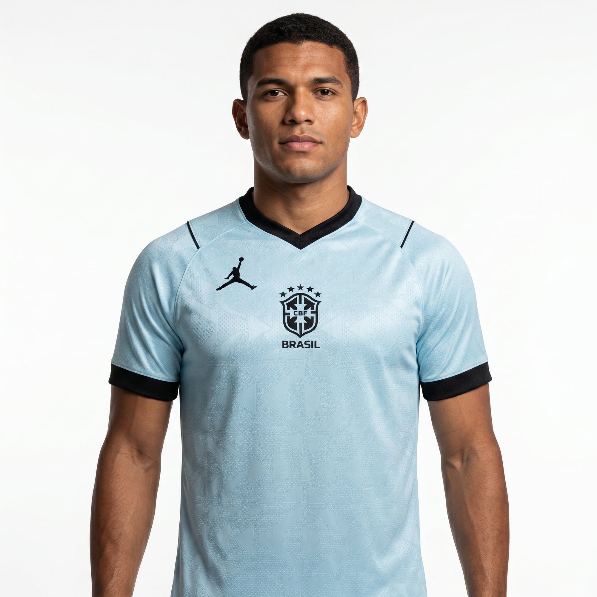 Camisa Torcedor Brasil Masculina 2026 Azul Claro