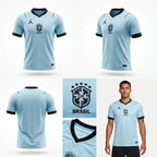 Camisa Torcedor Brasil Masculina 2026 Azul Claro