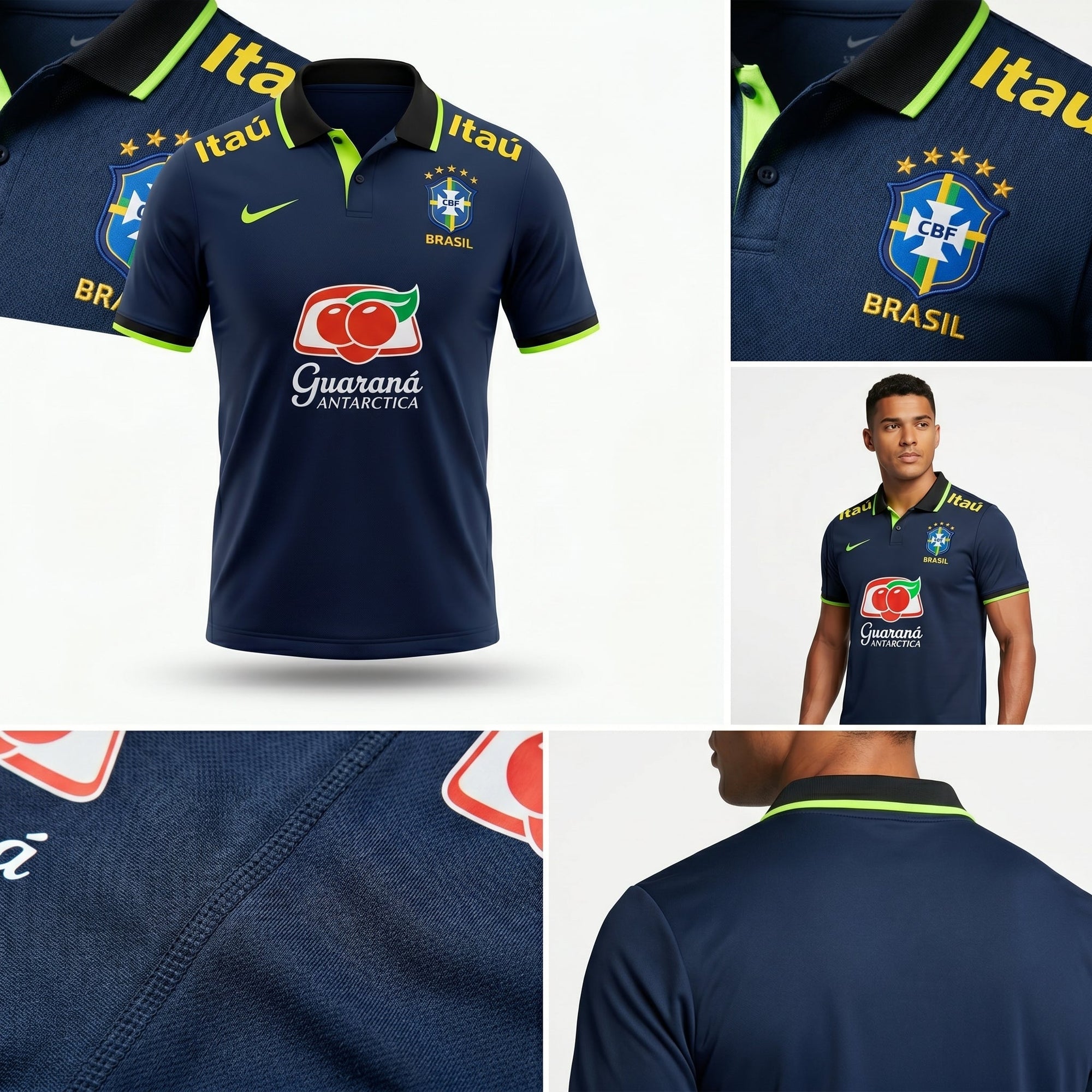 Camisa Torcedor Polo Brasil Premium 2026