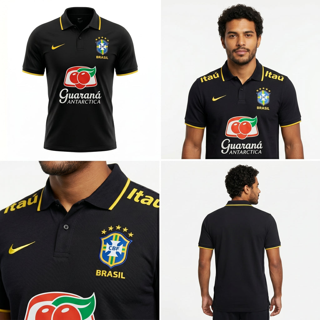 Camisa Torcedor Polo Brasil Premium 2026