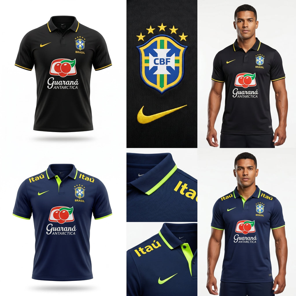 Camisa Torcedor Polo Brasil Premium 2026