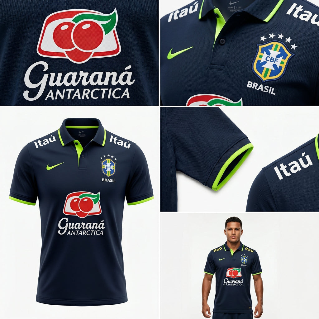 Camisa Torcedor Polo Brasil Premium 2026