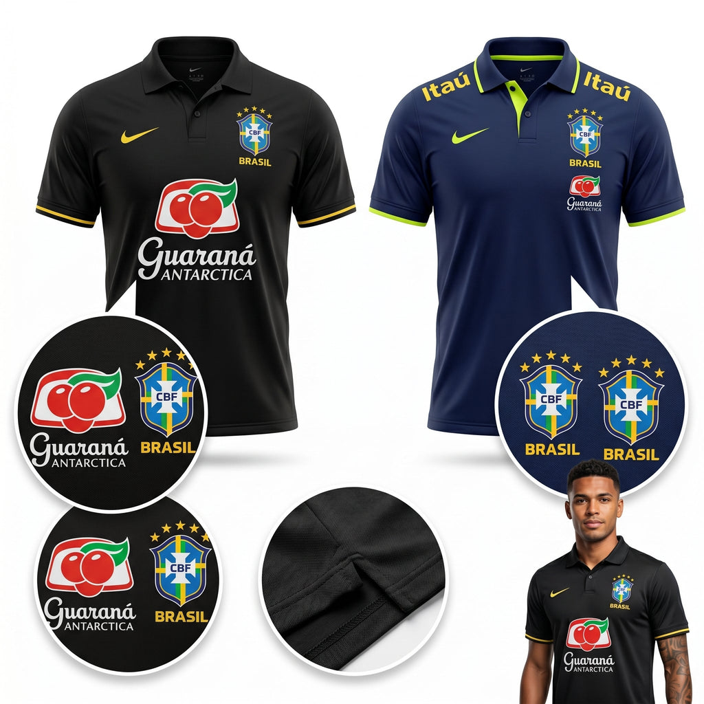 Camisa Torcedor Polo Brasil Premium 2026