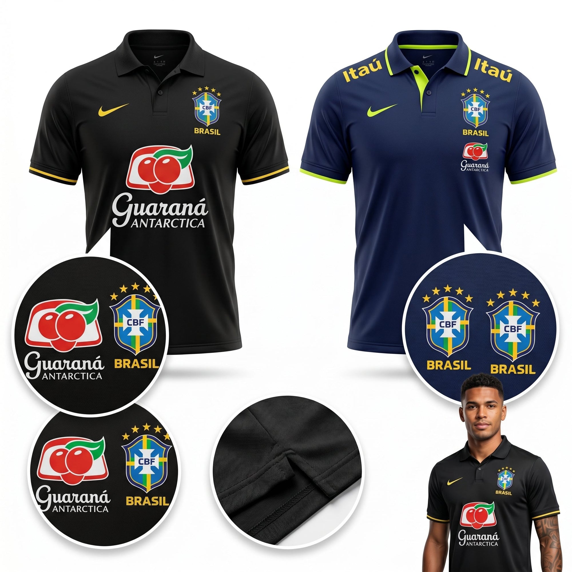 Camisa Torcedor Polo Brasil Premium 2026