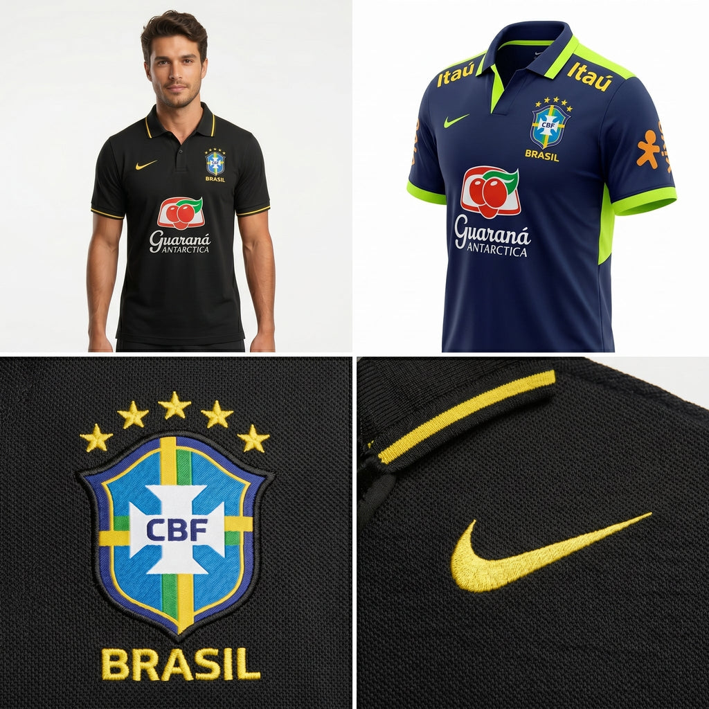 Camisa Torcedor Polo Brasil Premium 2026