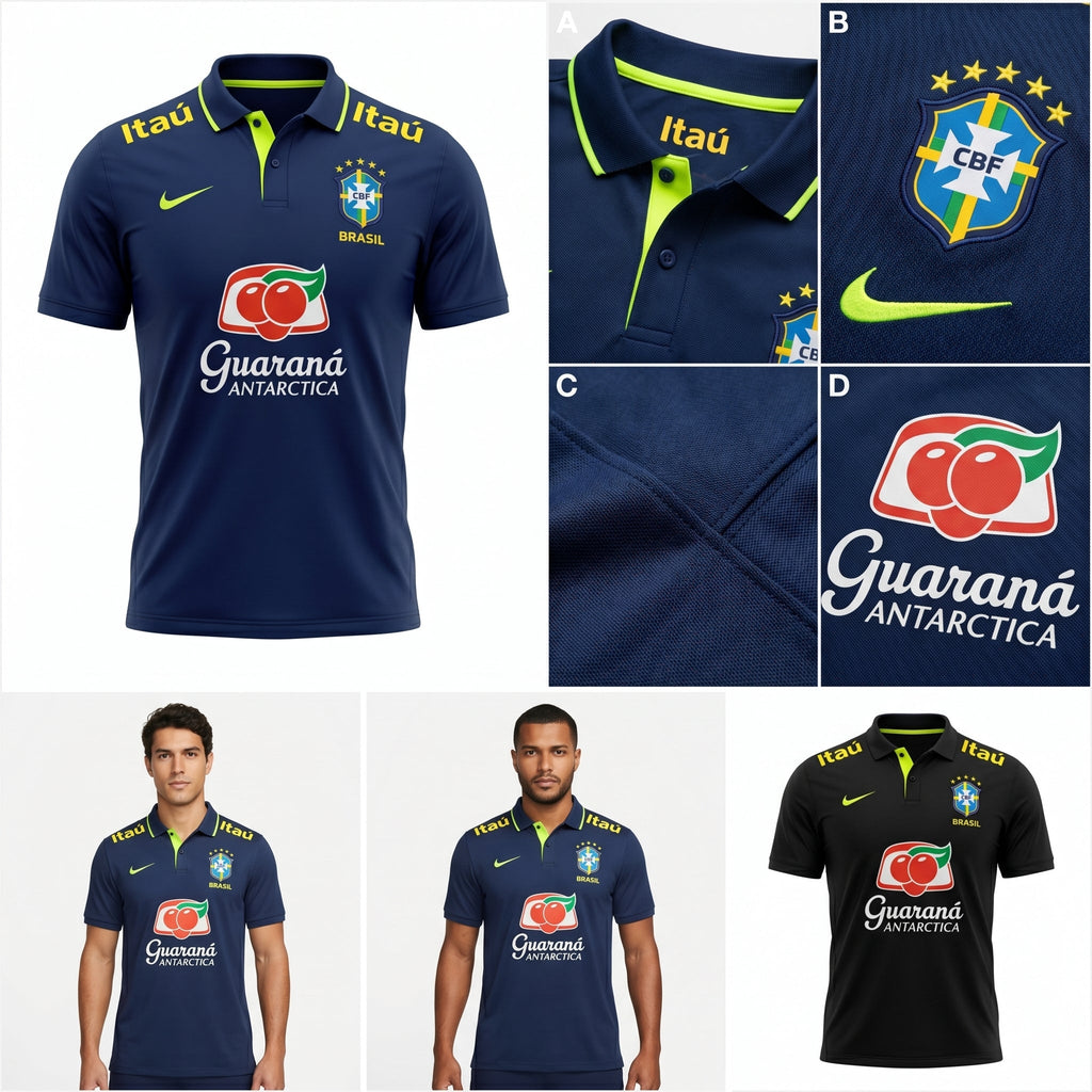 Camisa Torcedor Polo Brasil Premium 2026