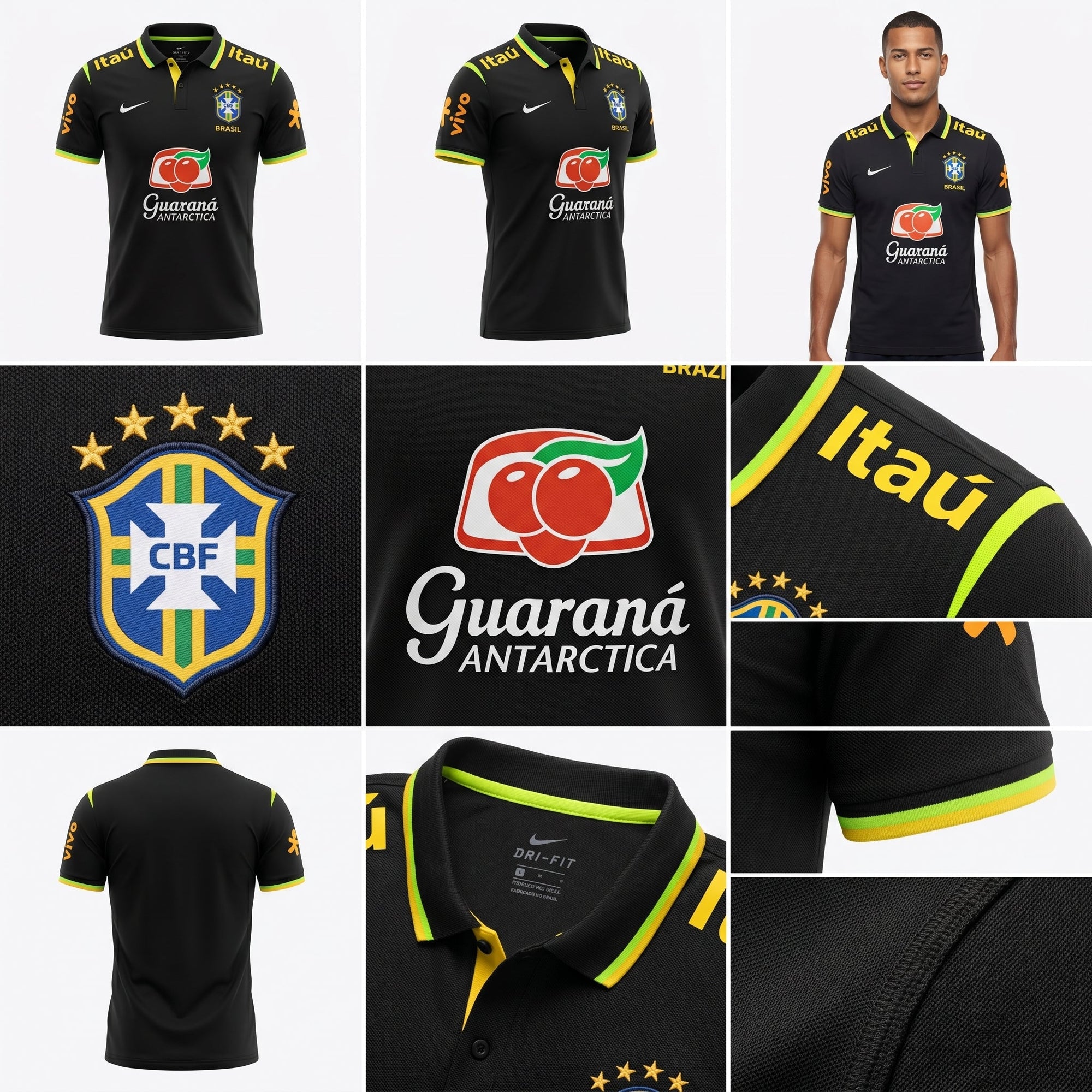 Camisa Torcedor Polo Brasil Premium 2026