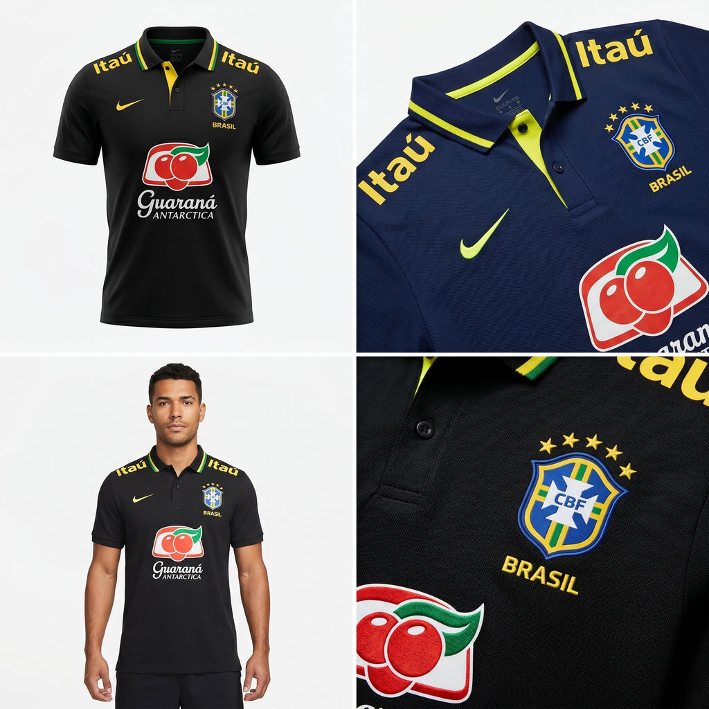 Camisa Torcedor Polo Brasil Premium 2026