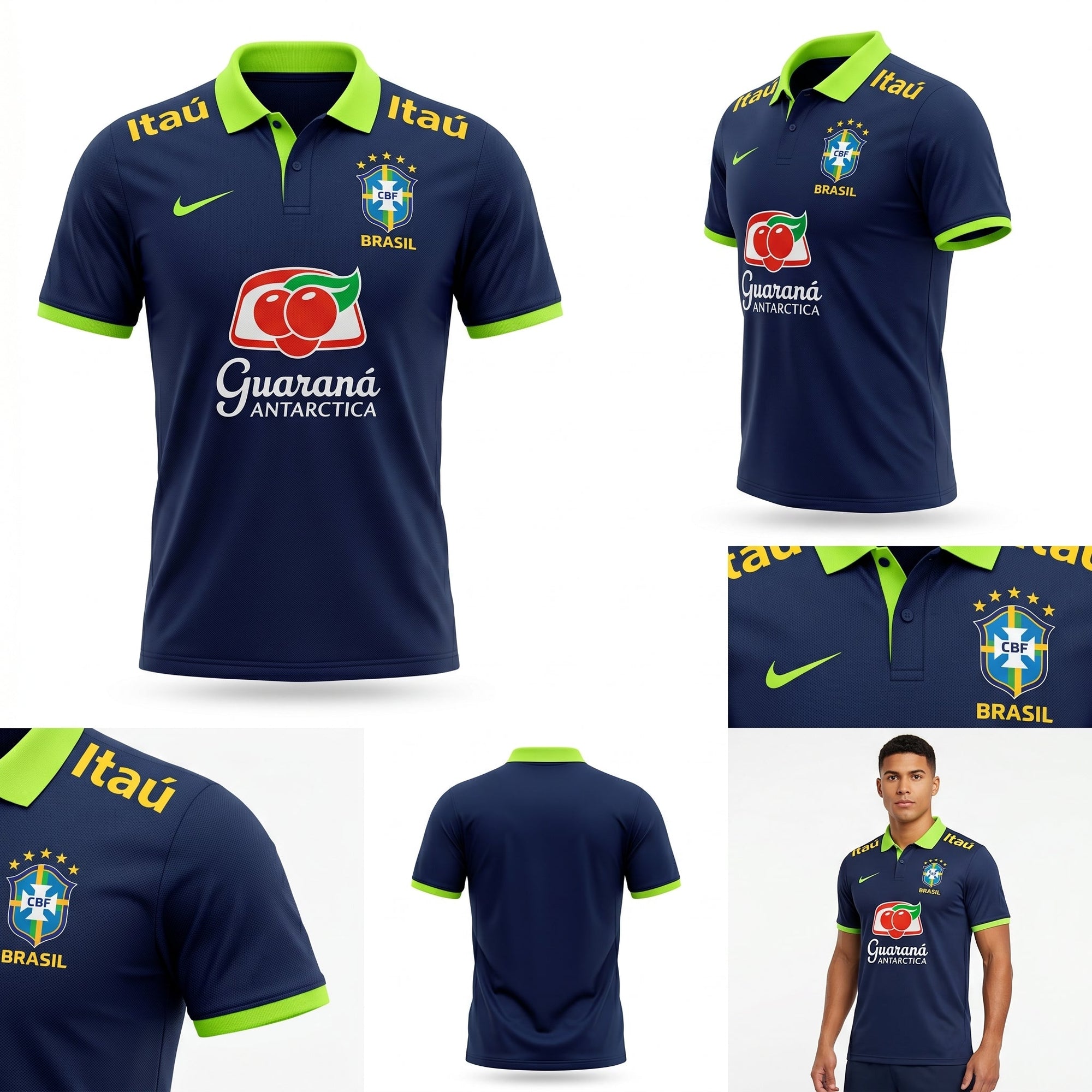 Camisa Torcedor Polo Brasil Premium 2026