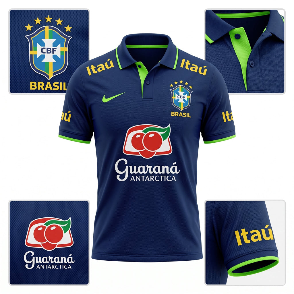 Camisa Torcedor Polo Brasil Premium 2026