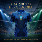 Camisa Brasil 2026 Azul Premium Torcedor