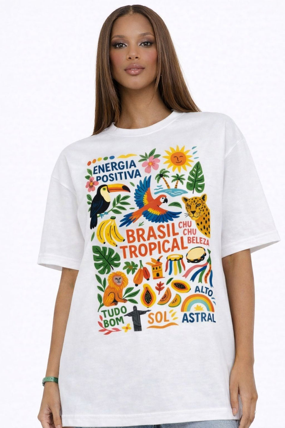 Blusa Brasil Tropical