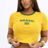 Compre 1 leve 2 Cropped Brasil Essência