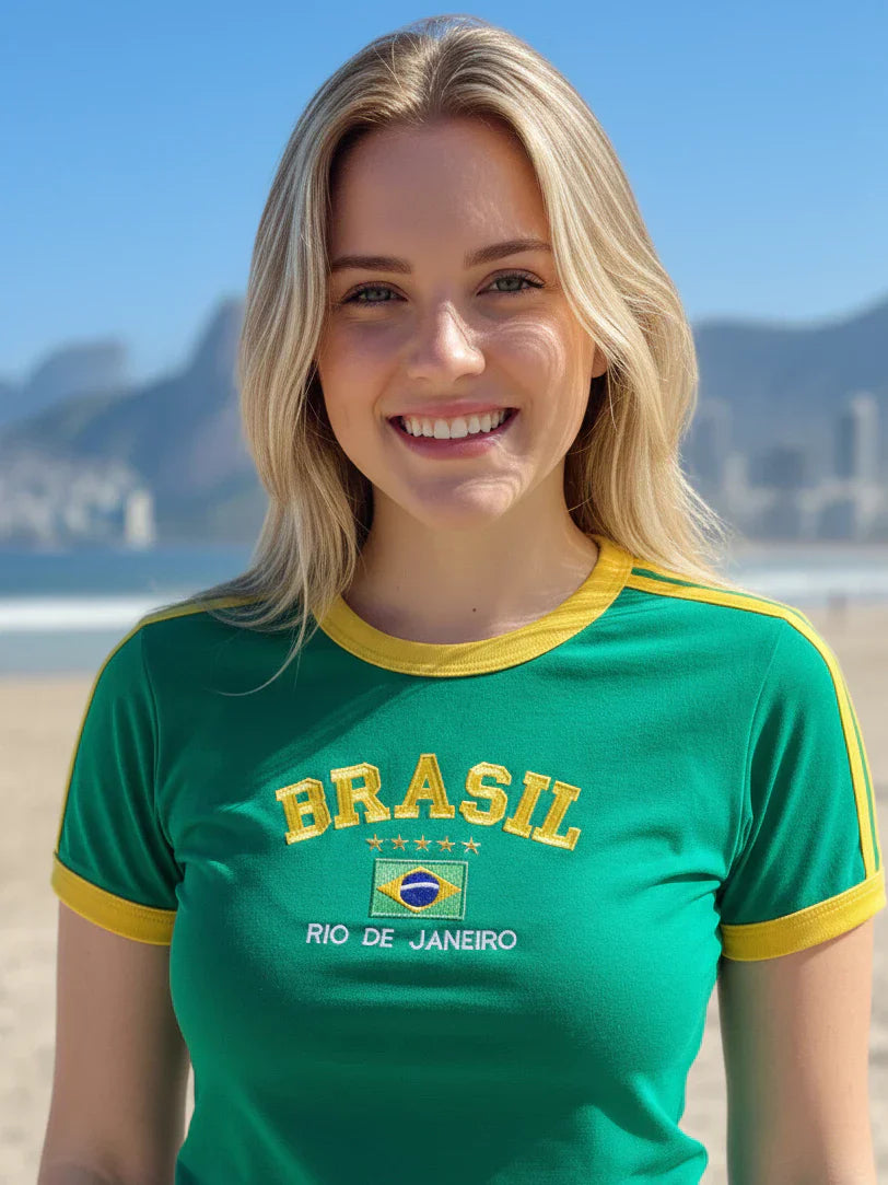Kit 3 croppeds Brasil Rio de Janeiro (Promoção)