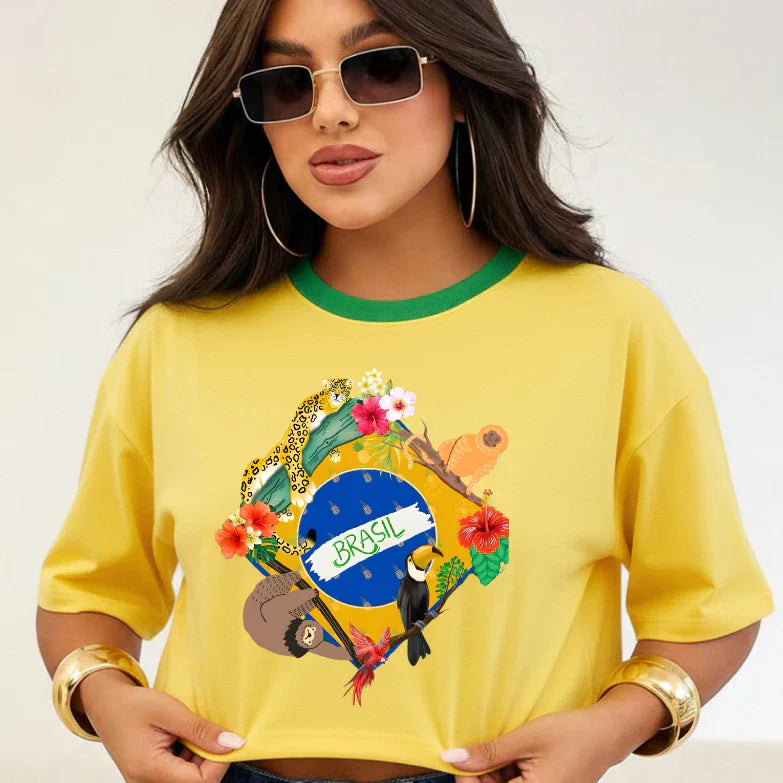 Cropped Brasil Oversized