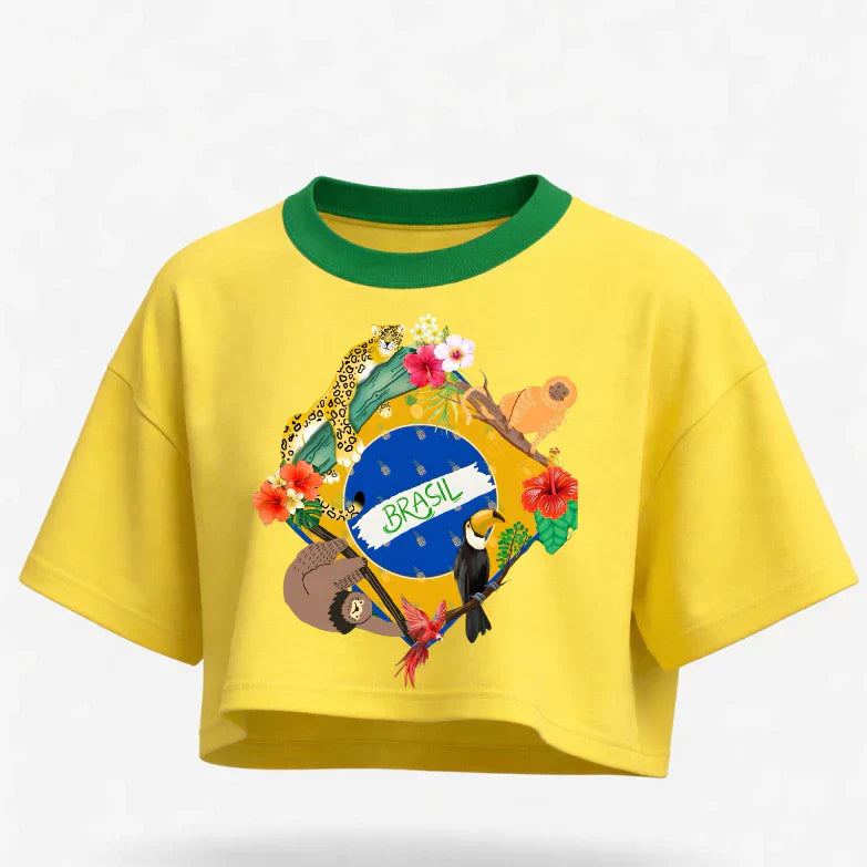 Cropped Brasil Oversized