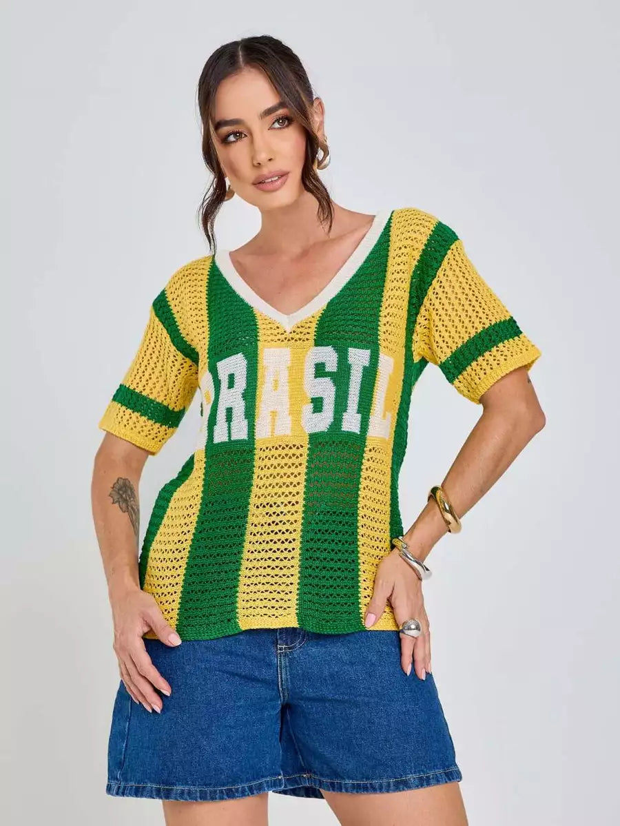 Camisa Brasil Tricot