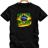 Camiseta Algodão Pátria Amada