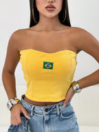 Cropped Tomara que Caia Brasil