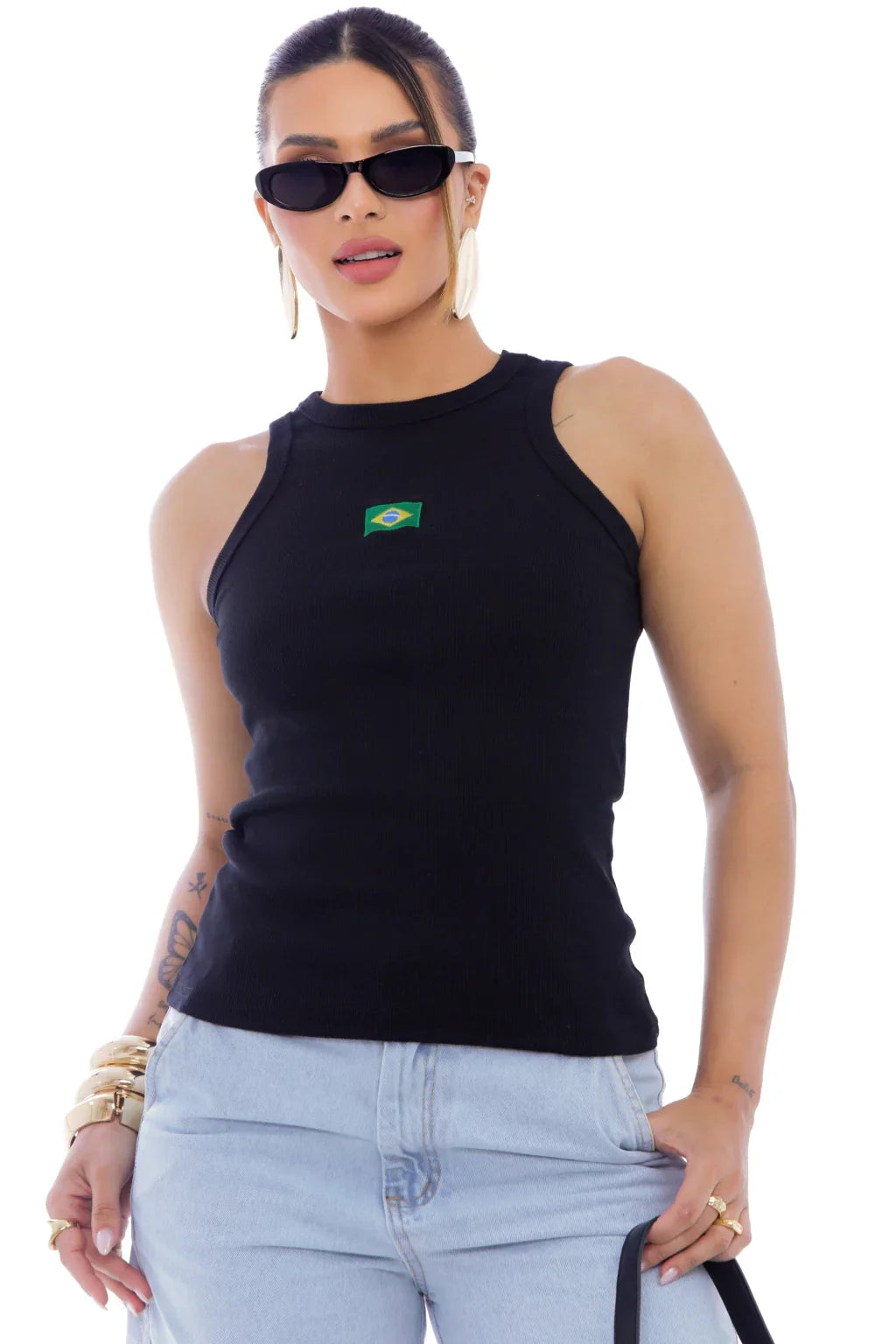 Regata Brasil preto
